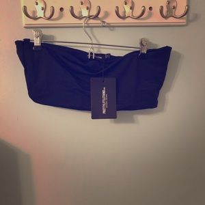 Black bandeau bikini top